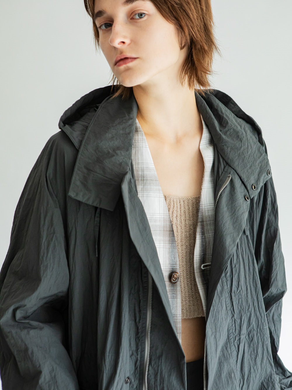 Washed Nylon Light Coat | Outer | Enchainement Online Store